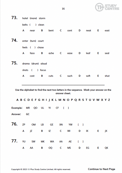 11 Plus Verbal Reasoning Papers Pack 3