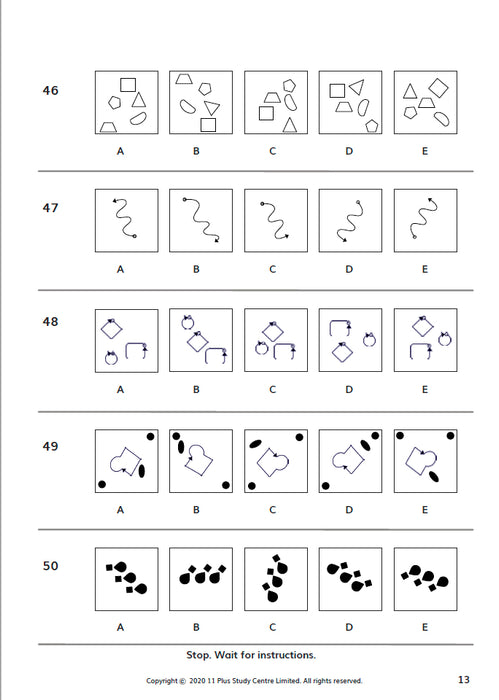 11 Plus Bucks Non-verbal and maths test pdf