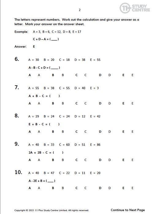 11 Plus Verbal Reasoning test pdf