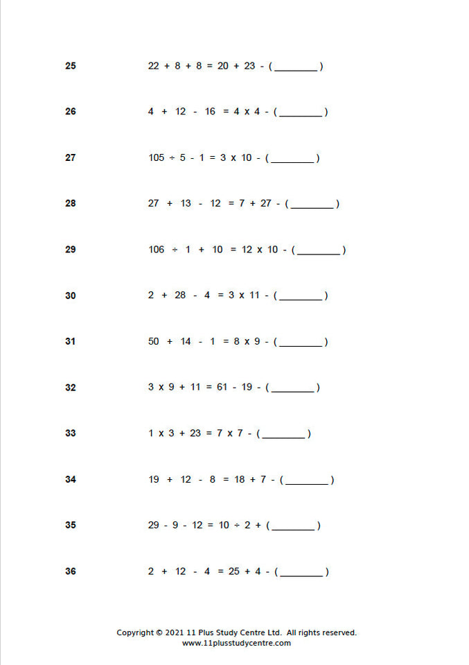 Verbal Reasoning Worksheets, Number expressions - Book 4 - pdf format ...