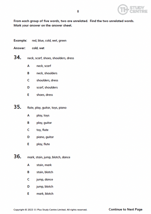 11 Plus Verbal Reasoning Papers Pack 3