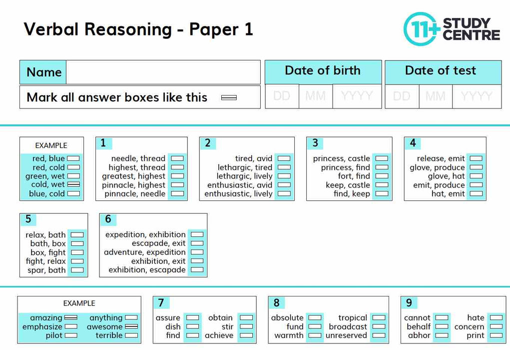 Verbal Reasoning Practice Tests