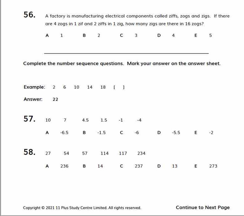 11+ Verbal Reasoning Practice Tests